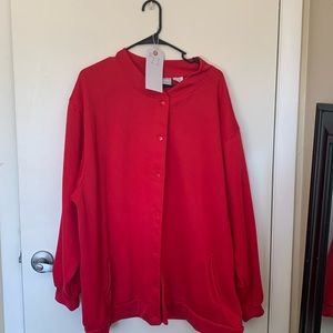 #21 Blair snap front jacket red size 3X